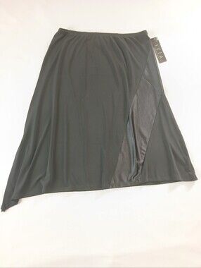 NWT New JKLA Asymmetrical Hem Mixed Media Skirt